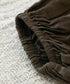 natural dye linen balloon sleeve dress