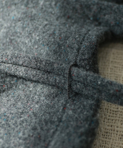 boiled wool long cardigan