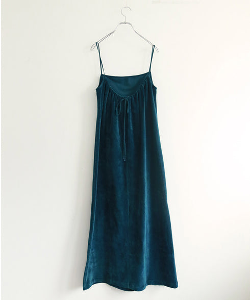 cotton velour camisole dress