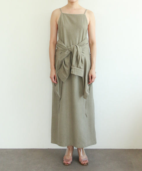 natural dye silk nep camisole dress