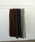 cotton velour long skirt