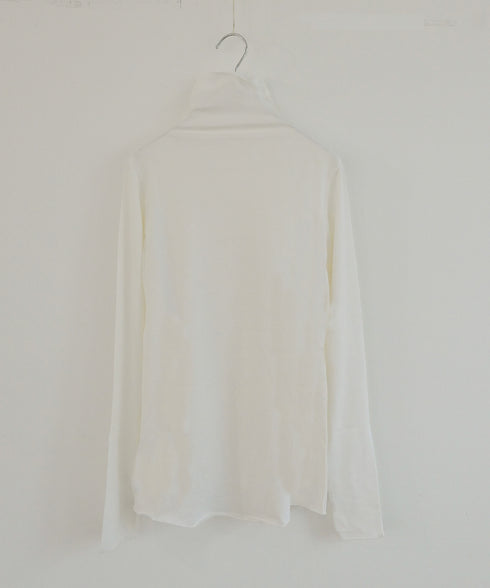 cotton cashmere high neck T