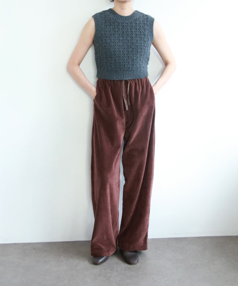 crochet double knit vest