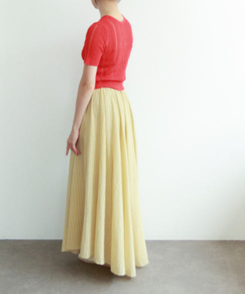 paper rib knit 2way top