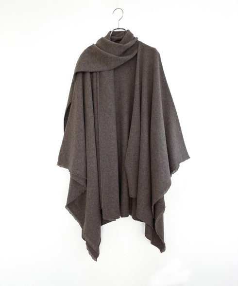 MERINO WOOL PONCHO STOLE