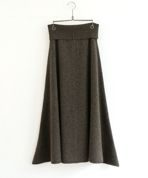 MERINO WOOL FLARE SKIRT