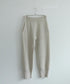 boiled wool high waist pants