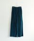 cotton velour wide pants