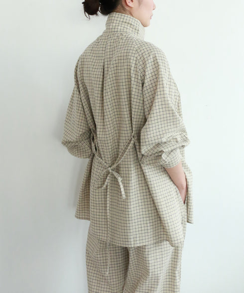 hemp orgnic cotton high neck shirt