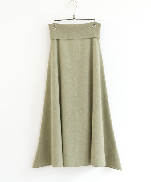 MERINO WOOL FLARE SKIRT