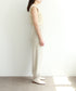 boiled wool high waist pants