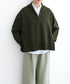 【8/28発売】COTTON SILK DOUBLEFACE HALF ZIP PULLOVER