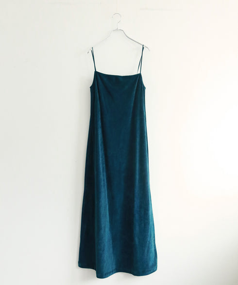 cotton velour camisole dress