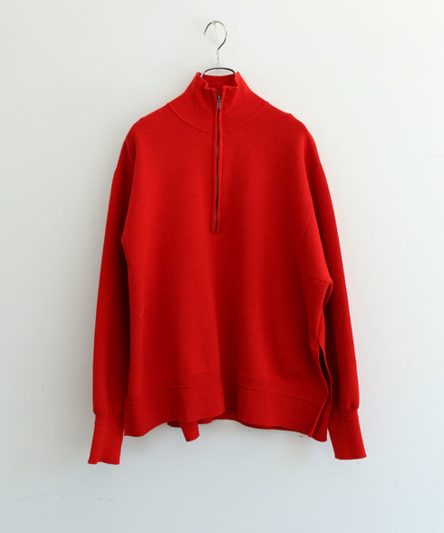 【8/28発売】COTTON SILK DOUBLEFACE HALF ZIP PULLOVER