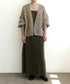 【coming soon】COTTON VELOUR CAMSOLE DRESS