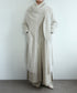boiled wool long cardigan