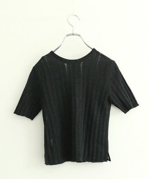 paper rib knit 2way top