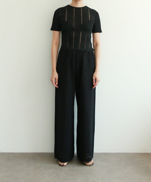 paper rib knit 2way top