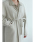 boiled wool long cardigan