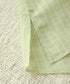 natural dye sheer cotton check gather blouse