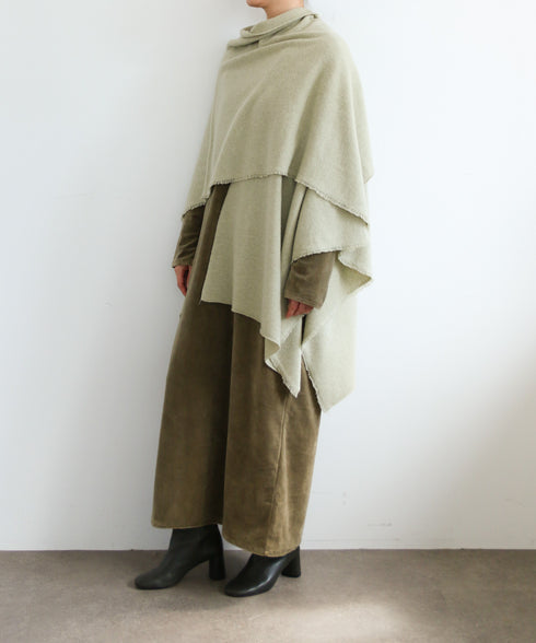 MERINO WOOL PONCHO STOLE
