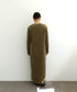 【coming soon】COTTON VELOUR DEEP V-NECK DRESS