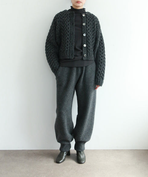 cotton cashmere high neck T