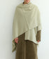 MERINO WOOL PONCHO STOLE