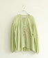 natural dye sheer cotton check gather blouse