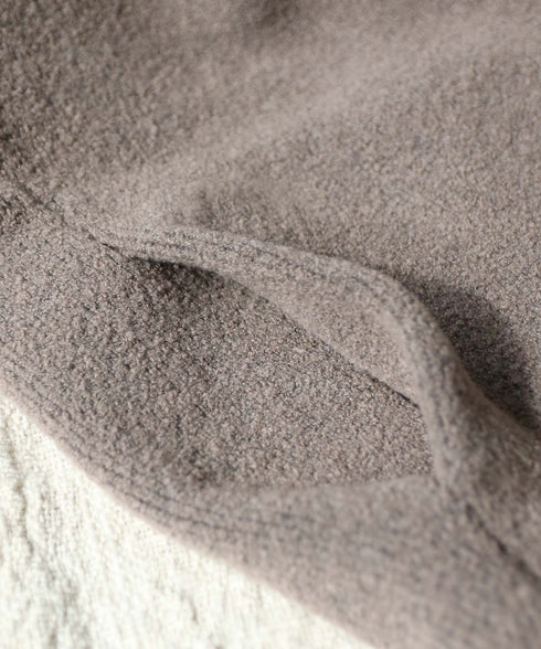 BOUCLE KNIT ZIP BLOUSON