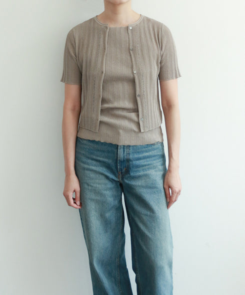 paper rib knit 2way top