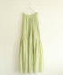 natural dye sheer cotton check gather dress