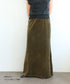 【coming soon】COTTON VELOUR LONG SKIRT