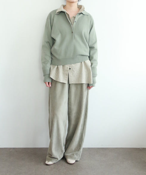 seawool×organic cotton polo knit