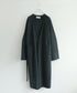 boiled wool long cardigan