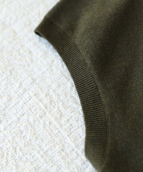 【8/28発売】COTTON SILK DOUBLEFACE VEST