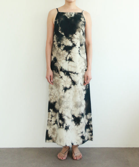 natural dye silk nep camisole dress