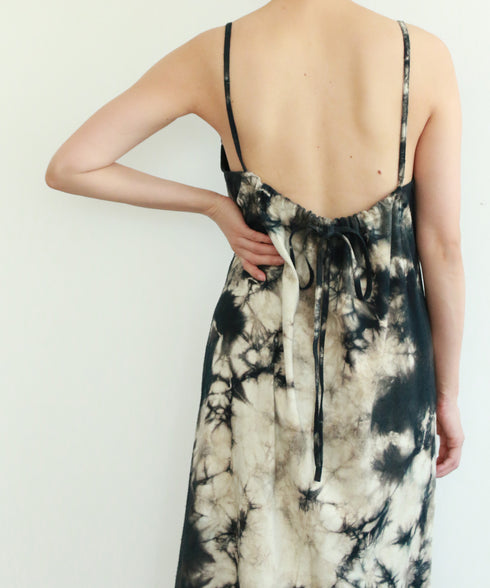 natural dye silk nep camisole dress