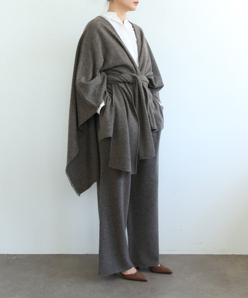 MERINO WOOL PONCHO STOLE