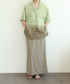 natural dye silk nep skirt