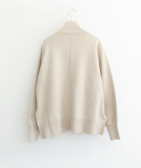 【8/28発売】COTTON SILK DOUBLEFACE HALF ZIP PULLOVER