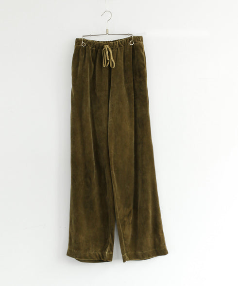 【coming soon】COTTON VELOUR WIDE PANTS