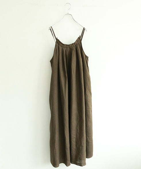 natural dye linen camisole dress