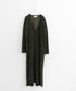 【coming soon】COTTON VELOUR DEEP V-NECK DRESS