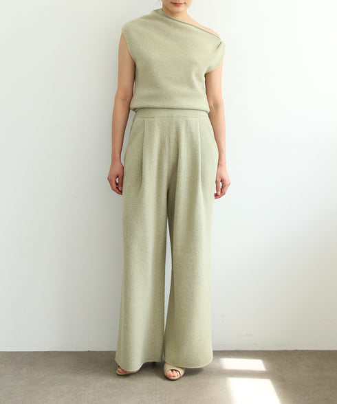 MERINO WOOL WIDE PANTS