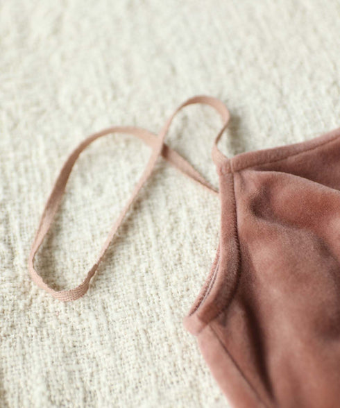 【coming soon】COTTON VELOUR CAMSOLE DRESS