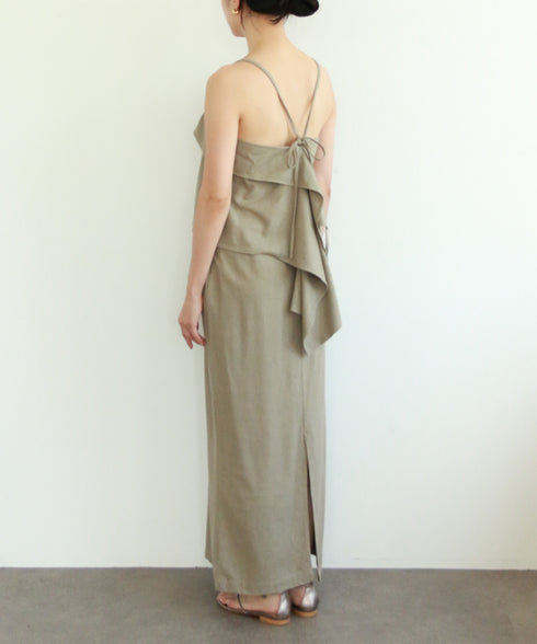 natural dye silk nep wrap camisole