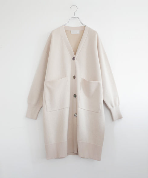 【8/28発売】COTTON SILK DOUBLEFACE LONG CARDIGAN