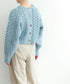 wool nep cable cardigan
