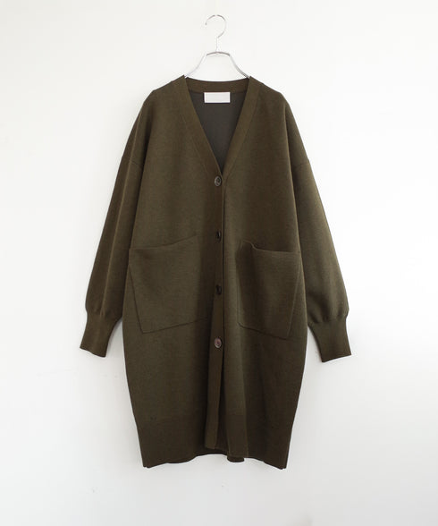 【8/28発売】COTTON SILK DOUBLEFACE LONG CARDIGAN